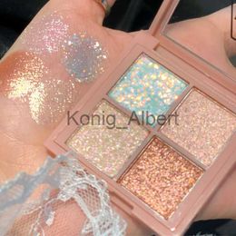 Eye Shadow Matte Eyeshadow Pallete 4 Colours Glitter Nude Shimmer Sequins Waterproof Eye Shadow Easy To Colour Party Festival Makeup Cosmetic x0804