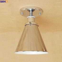 Ceiling Lights IWHD Plafonnier LED Light Fixtures Corridor Vintage Edison Industrial Home Lighting