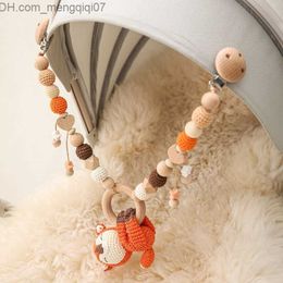 Pacifier Holders Clips# Cartoon Animal Cart Toy Wooden Plum Clip Toy Hook Needle Ratchet Necklace Mobile Bracket Virtual Nipple Chain Baby Gift Z230805