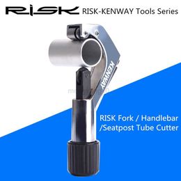 Tools Risk Mountain Bike 28.6 Fork Cutter MTB Bicycle Head Tube Pipe Handlebar Seat Post Cutter Tool for 6-42mm Large Caliber Tube HKD230804