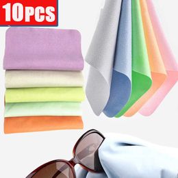 10Pcs Cleaning Supplies Soft Glasses Cleaner Eyeglasses Microfiber Clean Cloth Lens Phone Screen Cleaning Wipes Tools