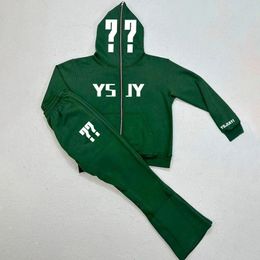 Mens Tracksuits Y2K Streetwear Play tricks Letter Printed Hoodies Men Hip Hop Gothic Zip Up Harajuku Goth Oversized Winter Jackets fit Coat set 230804
