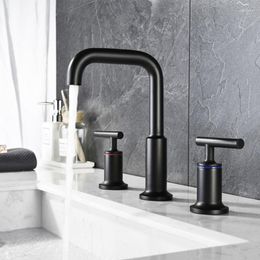 Bathroom Sink Faucets Matte Black Faucet High-quality Brass Mixer Rotation Cold And Water Tap