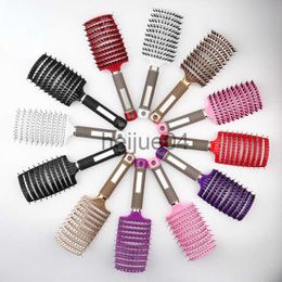 Hair Brushes Hair Scalp Massage Comb Hairbrush Women Wet Dry Curly Untangling Hair Brush Bristle Nylon Salon Hair Styling Tools x0804