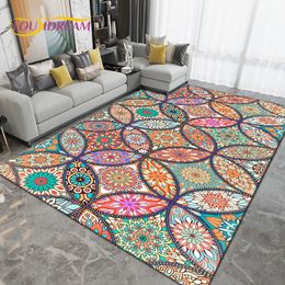 Carpets Bohemia Mandala Area Rug Large Carpets Rugs for Living Room Bedroom Sofa Kitchen Bathroom Entrance Doormat Non-slip Floor Mats 230803