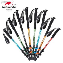 Trekking Poles Naturehike ST01 Walking Sticks Ultralight Children Adult Telescopic Aluminium Alloy Trekking Pole Outdoor Camping Climbing Hiking HKD230804