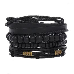 Charm Bracelets Handmade DIY Leather Bracelet For Men With Multi-layer Woven And Women's Universal Jewelry