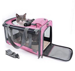 Dog Car Seat Covers Bag Breathable Cat Carrier Transporter Bags Portable Puppy Shoulder Backpack Travel Pet For Pets Handbag