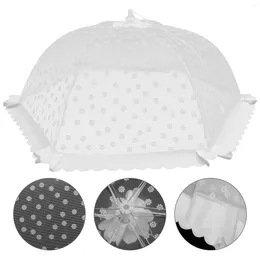 Dinnerware Sets Camping Tents Preservation Cover Foldable Cuisine Net Dust-proof Dining Table Dish Mesh White Dishes Protector