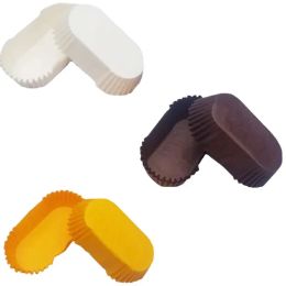 1000PCS/set Paper Baking Cup Muffins Cupcake Liners Oval Cake Bread Tray Grease Proof Disposable and Recyclable