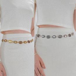 Belts Waist Chain Girl Silver Sexy Metallic For Party/Club Banquet Idol Costume Jewellery Belt