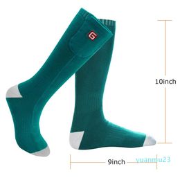 Whole1 Pair Thermal Cotton Heated Socks Foot Warmers Electric Warming for Sox Hunting Ice Fishing Boot Warming Outdoor Socks