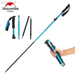 Trekking Poles Naturehike Trekking Poles Folding Hiking Stick Collapsible Hiking Poles Trekking Stick Walking Poles Nordic Walking Sticks HKD230804