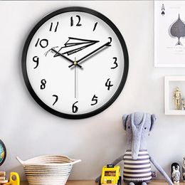 Wall Clocks Small Aesthetic Digital Clock Kids Room Cute Kawaii Unique Original Art White Quartz Modern Reloj Pared Home Design