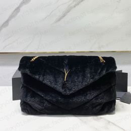 Designer Shoulder Bags Designer Woman Fashion Terry Crossbody Bag Classic Letters Shopping Handbag Luxurys Womens Plush Bags High Quality