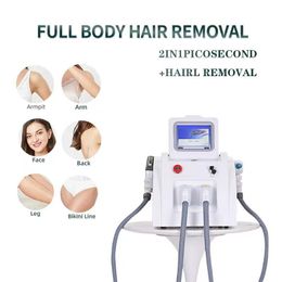 2 IN 1 professional OPT IPL laser hair removal machine Nd Yag Laser Tattoo Removals elight skin rejuvenation pigmentation treatment Beauty Machine