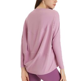 Long Sleeve Yoga Bateau Boat Neck Comprehensive T Shirt Sport Top Fitness Yoga Top Gym Top Sports Wear for Women Gym Running