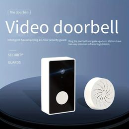 Smart Mini Wifi Video Doorbell with Two-Way Intercom Camera - Easy Installation for Home and Apartments - Enhanced Security and Convenience