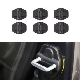 Black ABS Lock Cover Protection Cap Decoration Cover Fit for Jeep Wrangler JL Auto Interior Accessories241J