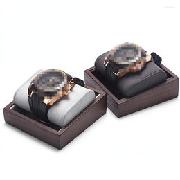 Jewelry Pouches Solid Wood High-grade Watch Stand Black Walnut Display Rack Props