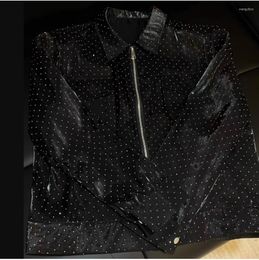 Men's Jackets E06185 Fashion Coats & 2023 Runway Luxury European Design Party Style Clothing