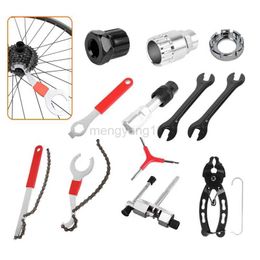 Tools Bicycle Repair Tool Kits Flywheel Removal Chain Breaker Cutter Crank Puller MTB Road Bike Wrench Cassette Bracket Extractor Sets HKD230804