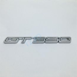 Silver Metal GT350 Emblem Car Fender Side Sticker For Ford Mustang Shelby super snake COBRA GT 350245N