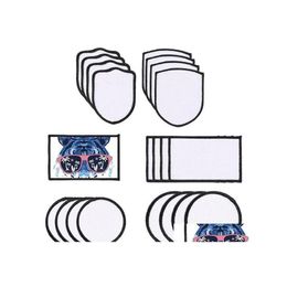 Other Printer Supplies Sublimation Blanks Fabric Ironon Blankes 3 Shapes Repair Thermal Transfer Pad For Clothes Hats Uniforms Backp Dhogp