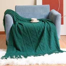 Blanket Textile City Vertical Bar Diamond Throw Blanket Cashmere Sofa Decorate Dustproof Home Bedspread 150*230 R230804