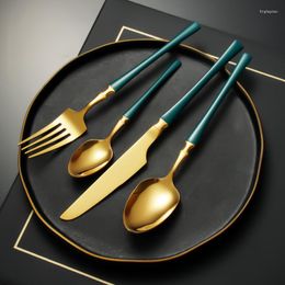 Dinnerware Sets Cutlery Set Fashion Fork And Spoon Elegant Durable Stainless Steel Knife Catering Suit Seller High Quality