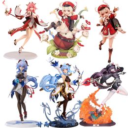 Military Figures 17cm Genshin Impact Klee Hibana Knight Anime Figure Ganyu/Keqing/Paimon Action Figure Yae Miko/Hu Tao Figurine Model Doll Toys 230803