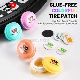 Tools WEST BIKING 6pcs/set Tire Patch Kit Bicycle Repair Tool No Glue Puncture Repair Tool Quick Drying Mountain Road Bike Accessories HKD230804