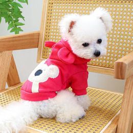 Dog Apparel Pet Clothes Autumn Winter Cute Backpack Bear Sweater For Small Medium Dogs Puppy Hoodies Ropa Para Chihuahua Macho