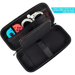 Carrying Case Compatible With Nintendo Switch/Switch OLED, Protective Hard Shell Travel Carrying Case Pouch For Console & Accessories