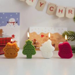 Рождественские подарки ароматерапевтические свечи оптовые рождественские снеговики пряниц