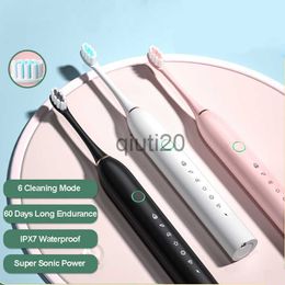 smart electric toothbrush Sonic Electric Toothbrush Adult Timer Teeth Whitening Brush 6 Mode USB Rechargeable Tooth Brushes Replacement Heads Toothbrushes x0804