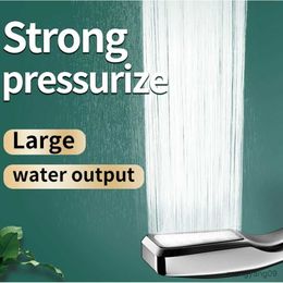 Bathroom Shower Heads Holes High Pressure Shower Head Square Rainfall Pressurised Showerhead Water Saving Spray Nozzle Bathroom Accessories R230804