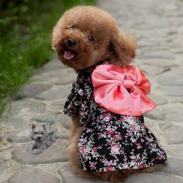 Dog Apparel Dress Clothes Japanese Kimono Bow Tie Shirt Costume Princess Pet Dresses For Small Dogs Chihuahua Roupa Cachorro