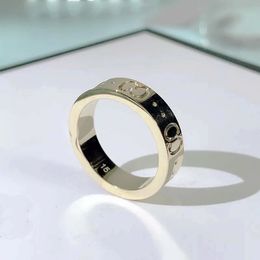 designer ring engagement rings for women luxury Jewellery for men Titanium Steel Engraved G Letter gold rings fashion jewelrys Narrow Ring Size 5-11 wholesale