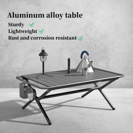 Camp Furniture Egg Roll Camping Table Portable Barbecue Picnic Aluminium Alloy Outdoor Folding