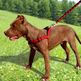 Dog Collars 150cm Thick Pet Leash Collar Harnesses Set For 2.5-70kg Medium Large Dogs 1.5-2.5cm Dia Rope Safety Belt Vest Golden Retriever
