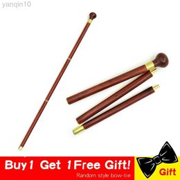 Trekking Poles Vintage Wood Walking Cane Stick Wooden Hand Cane 3-Sections Foldable Walking Gentleman Stick Portable Straight Grip Handle HKD230804