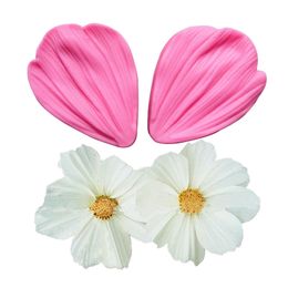 Baking Moulds Chrysanthemum Flower Petals Shape Silicone Mold Fondant Chocolate cake tools Cookie Decorating Molds F0681 230803