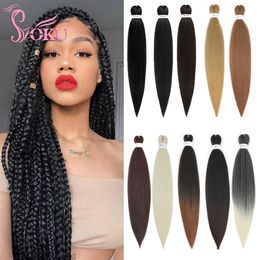 Lace Wigs Braiding Hair Pre Stretched Synthetic Braid Jumbo for Senegalese Passion Twist Box Bundles SOKU 230803