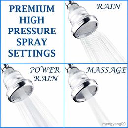 Bathroom Shower Heads Rain Top Spray Shower Wall Mount High Pressure Water Saving Rainfall Negative Ceiling Shower Head R230804