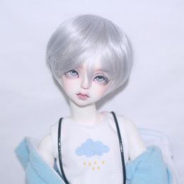 Dolls Style Bjd Doll Wig 13 14 16 18 Short Cool High Temperature Hair 230803