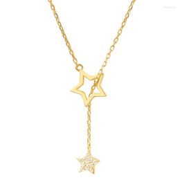 Pendant Necklaces Austyn High Quality Shiny Star Choker Drop Charm Charming Woman Wedding Party Birthday Jewelry Necklace For Women