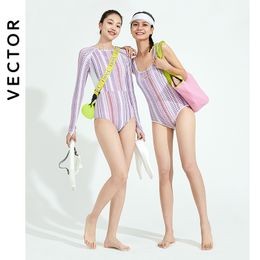 Women's Swimwear VECTOR Snorkelling Swimwear Women Surfing Swimsuit Women's Sleeveless Slimming Swimwear Beach Breathable Pink 230803