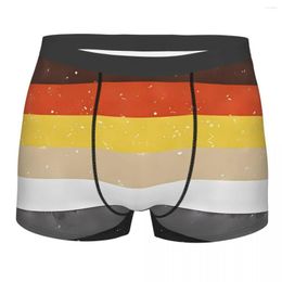 Underpants Faux Glitter Gay Bear Background Man's Boxer Briefs Pride Flag Highly Breathable High Quality Sexy Shorts Gift Idea