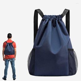 Outdoor Bags Drawstring Backpack Bag Large Capacity Draw String Daypack Folding Waterproof For Cycling Football Basketball Fitness